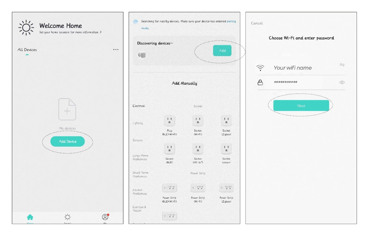 Anslut Arida Venti 160 WiFi till WiFi och Smart Life-appen