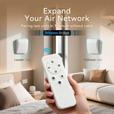 Arida Base 110 WiFi romventilator med fuktstyring